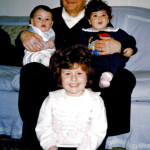 Nonno "Niuccio" e i suoi tre amatissimi nipoti. 1993